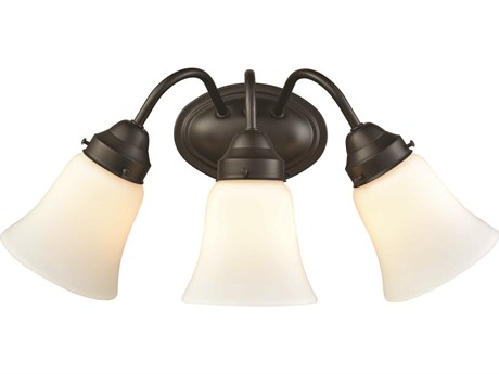 Elk Home Califon 3-Light Oil Rubbed Bronze Glass Vanity Light