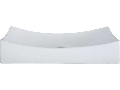 Elk Home Vitreous China White Rectangular Vessel Sink