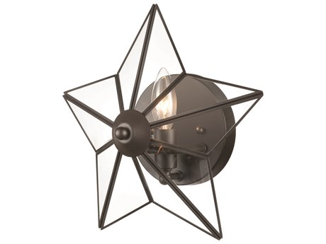 Elk Home 1-Light Oil Rubbed Bronze Clear Glass Wall Sconce
