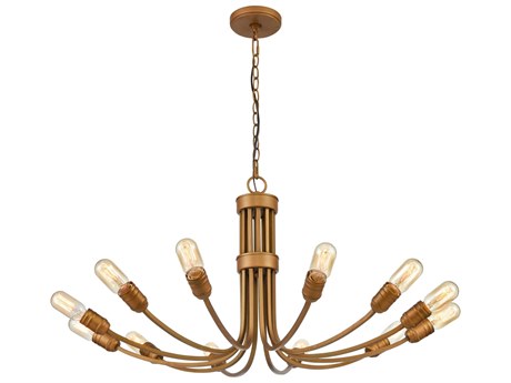 Elk Home Conway 12-Light Painted Aged Brass Chandelier