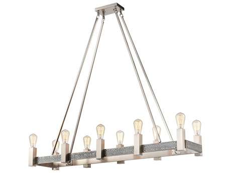 Elk Home Impression 10-Light Satin Nickel Island Pendant