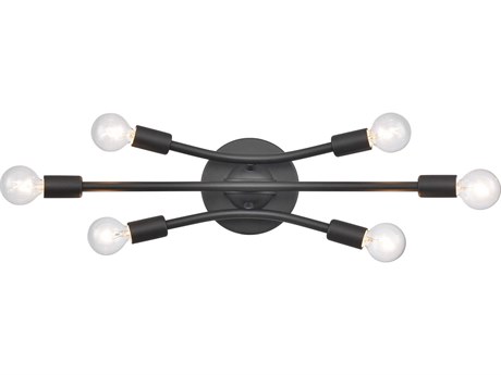 Elk Home 6-Light Matte Black Vanity Light