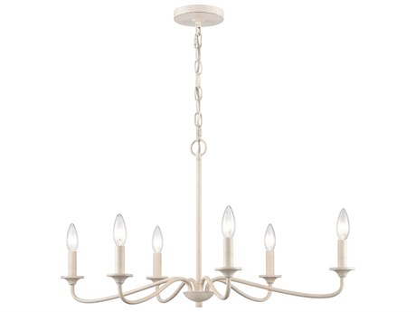 Elk Home Quinn 6-Light Antique White Island Pendant