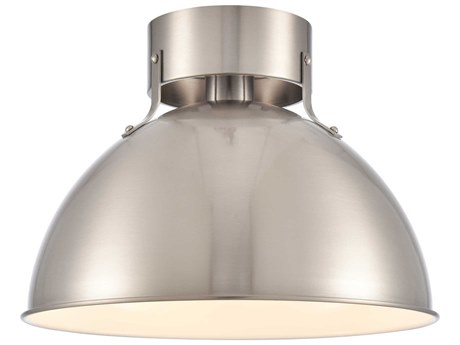 Elk Home Zayne 1-Light Brushed Nickel Dome Semi Flush Mount