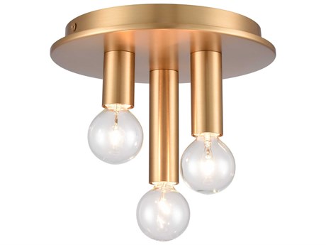 Elk Home Pepper 3-Light Brushed Gold Flush Mount