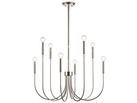 Elk Home Ulla 8-Light Polished Nickel Candelabra Chandelier