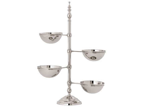 Elk Home Swing Arm 4-Bowl Nickel Etagere