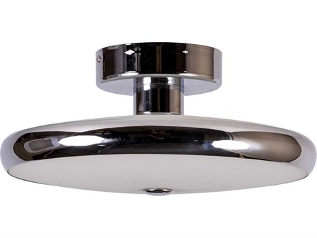 Elk Home Ciambella 3-Light Chrome Round Semi Flush Mount