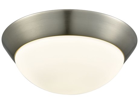 Elk Home Contours 1-Light Satin Nickel Bowl Flush Mount