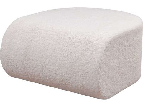 Elk Home Keeler White Upholstered Pouf