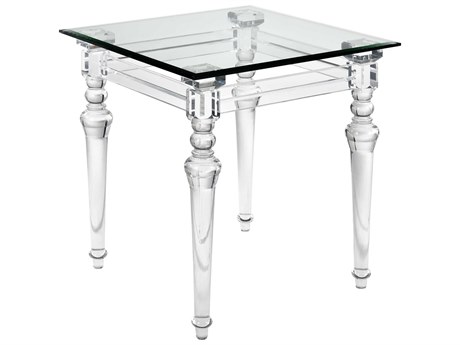 Elk Home Jacobs Square Acrylic Clear End Table
