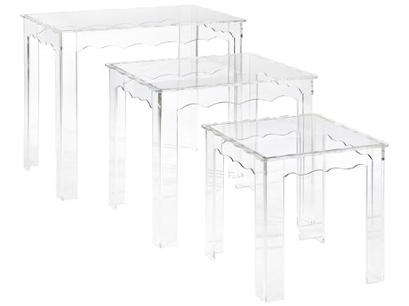 Elk Home Jacobs Rectangular Acrylic Clear End Table