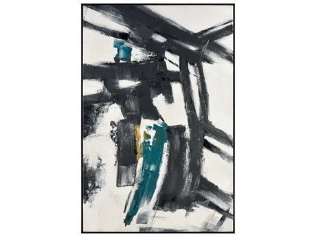 Elk Home Obsidian-II Abstract Canvas Wall Art