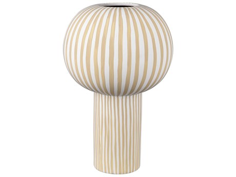 Elk Home Hawking Striped White / Beige Vase