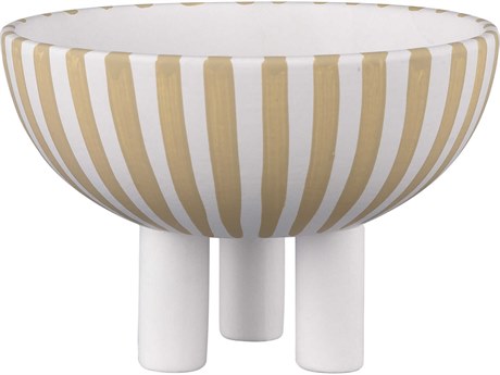 Elk Home Booth White / Beige 6" Decorative Bowl