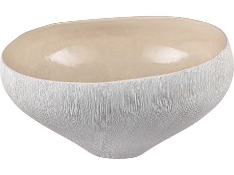 Elk Home Greer Beige / White Decorative Bowl