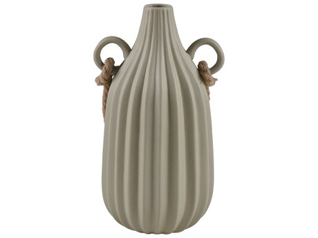 Elk Home Harding Matte Sage / Natural Vase