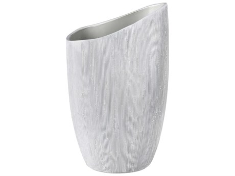 Elk Home Scribing White Vase