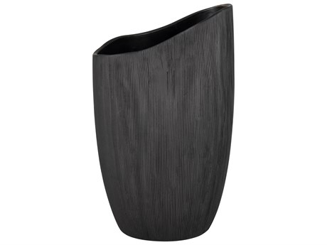 Elk Home Scribing Black Vase
