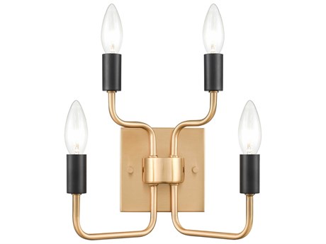 Elk Home 2-Light Aged Brass Wall Sconce