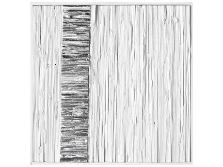 Elk Home White Stripe Wood Dimensional Wall Art