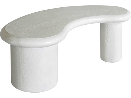 Elk Home Stella Concrete Plaster White Coffee Table