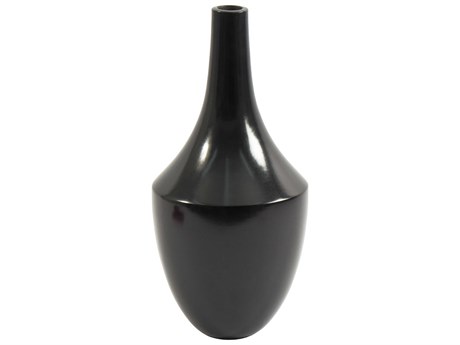 Elk Home Shadow Black 16" High Vase