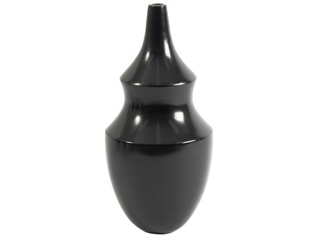 Elk Home Shadow Black 14" High Vase