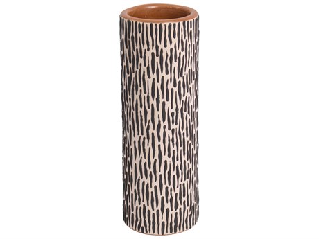 Elk Home Ofelia White / Black Tan Vase