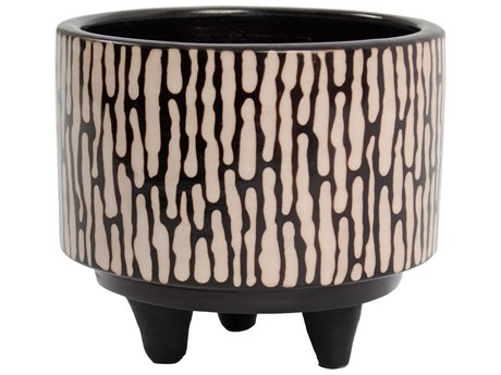 Elk Home Ofelia Black / White Planter