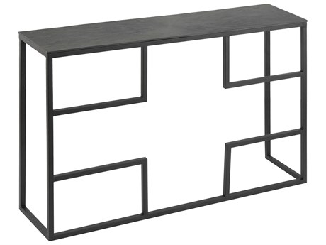Elk Home Rectangular Metal Black Console Table
