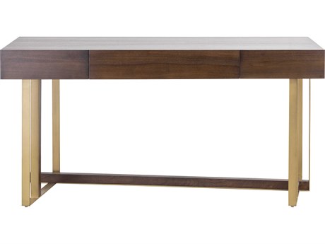 Elk Home Crafton Mahogany Brass Wood Secretary Desk