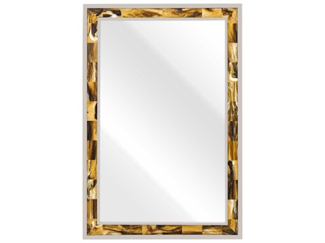 Elk Home Juba Horn / Polished Nickel Rectangular Wall Mirror