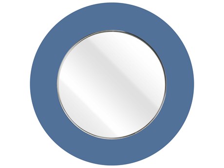 Elk Home Lapis Blue Round Wall Mirror