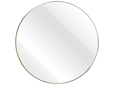 Elk Home Beni Brass Round Wall Mirror