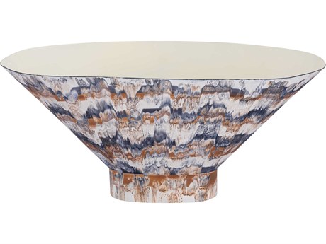 Elk Home Adler Amber / White Decorative Bowl