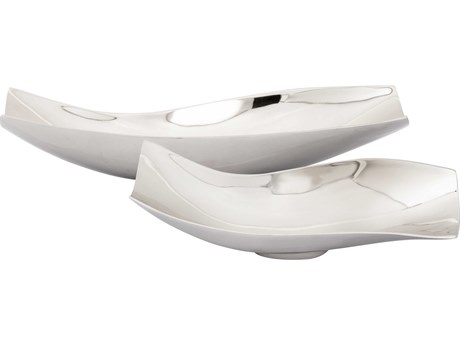 Elk Home Sway Polished Silver Decorative Bowls Set of 2