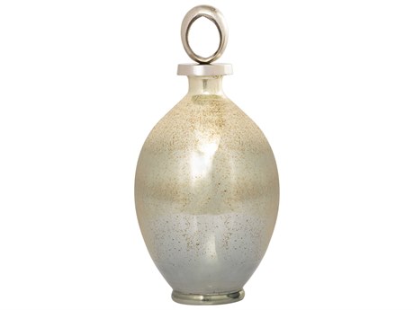 Elk Home Opal Green / Nickel 15" High Bottle