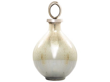Elk Home Opal Green / Nickel 17" High Bottle