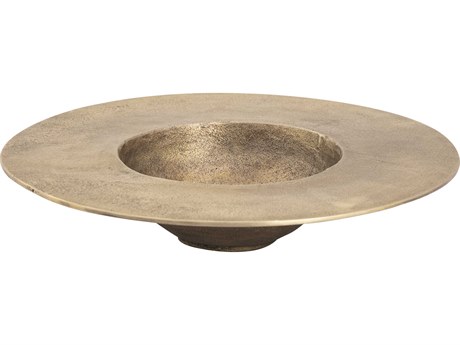 Elk Home Barish Aged Brass Decorative Plate