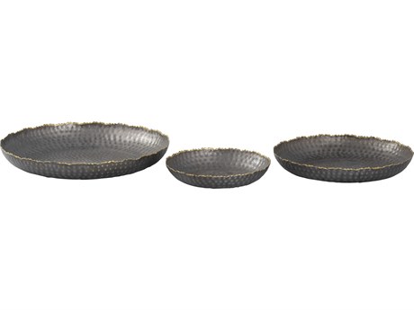 Elk Home Bronze Gold Leonard Serving Tray Set of 3