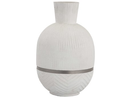 Elk Home Glenn White / Satin Nickel Vase