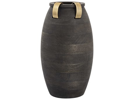 Elk Home Barone Ebonized / Brass Vase