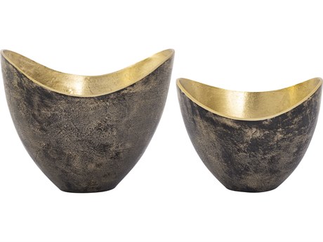 Elk Home Hansen Black Decorative Bowls Set of 2