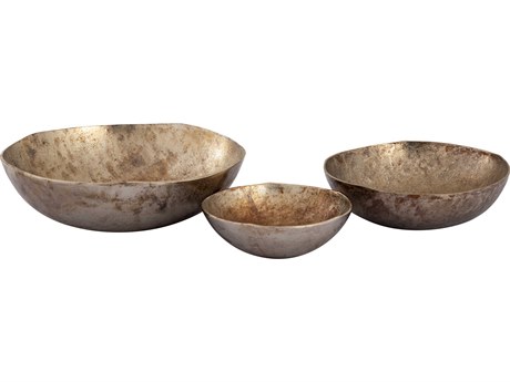 Elk Home Carling Oxidized Nickel Decorative Bowl Set of 3
