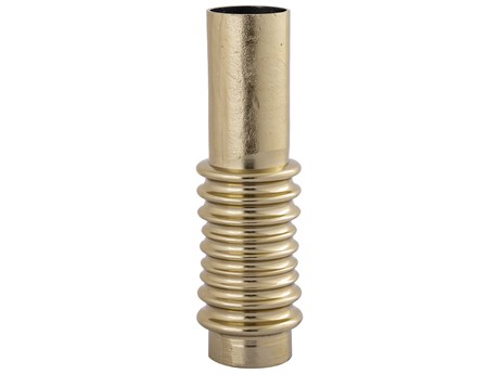 Elk Home Bronson Aged Brass / Polished 13" High Vase