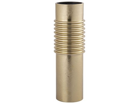 Elk Home Bronson Aged Brass / Polished 17" High Vase