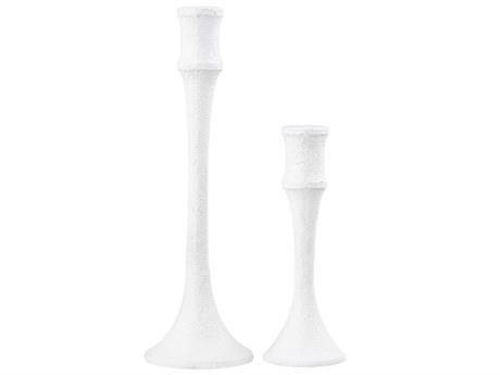 Elk Home Miro Plaster White Candle Holder Set of 2