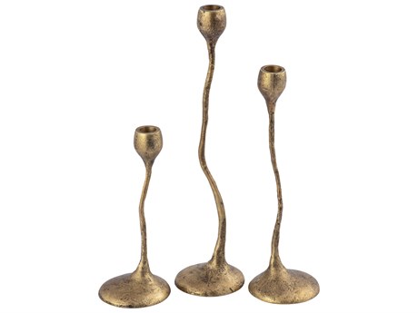 Elk Home Rosen Brass Candle Holder Set of 3