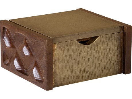 Elk Home Dorsey Aged Brass Box